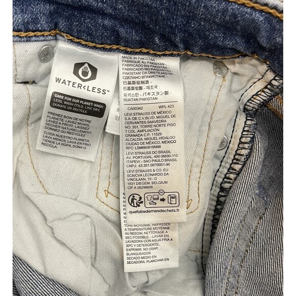 Levis 514 Straight Leg Jeans Men's 30x32 Medium Wash Blue Denim Cowboy Western - Picture 7 of 9